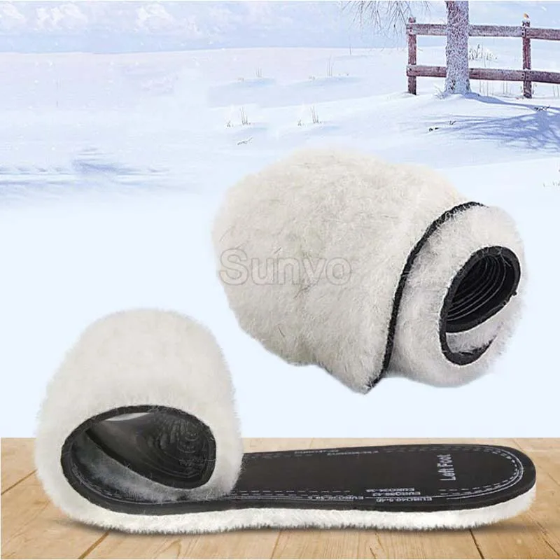 Winter Insoles Keep Warm Heated Cashmere Unisex Thermal Insoles Thicken Soft Breathable Sport Shoes Insert Thickened