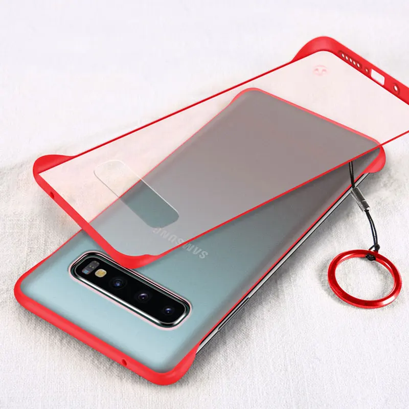 

Transparent Matte Case For Samsung Galaxy S10 Plus Case Frameless Protector Forsted Silicone Cover On Samsung Galaxy S10 Cover