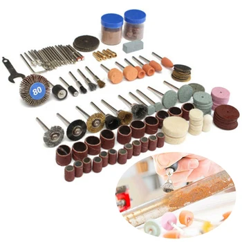 

161Pcs Sandpaper Wire Brush Rotary Accessory Set For Sanding Polishing Tool