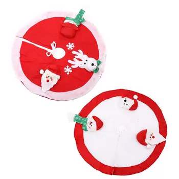 

Santa Claus Christmas Tree Skirt Stands Ornaments Xmas Party Decoration JJ ！