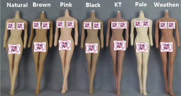 Jiaou кукла JIAOUDOLL 1/6th супер гибкие Женские Бесшовные тела средний/большой бюст