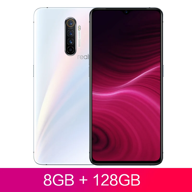 Realme X2 Pro X 2 8GB 128GB Snapdragon 855 Plus флагманский мобильный телефон 6,5 дюймов 64MP Quad камера OPPO мобильный телефон NFC 50W зарядное устройство - Цвет: White