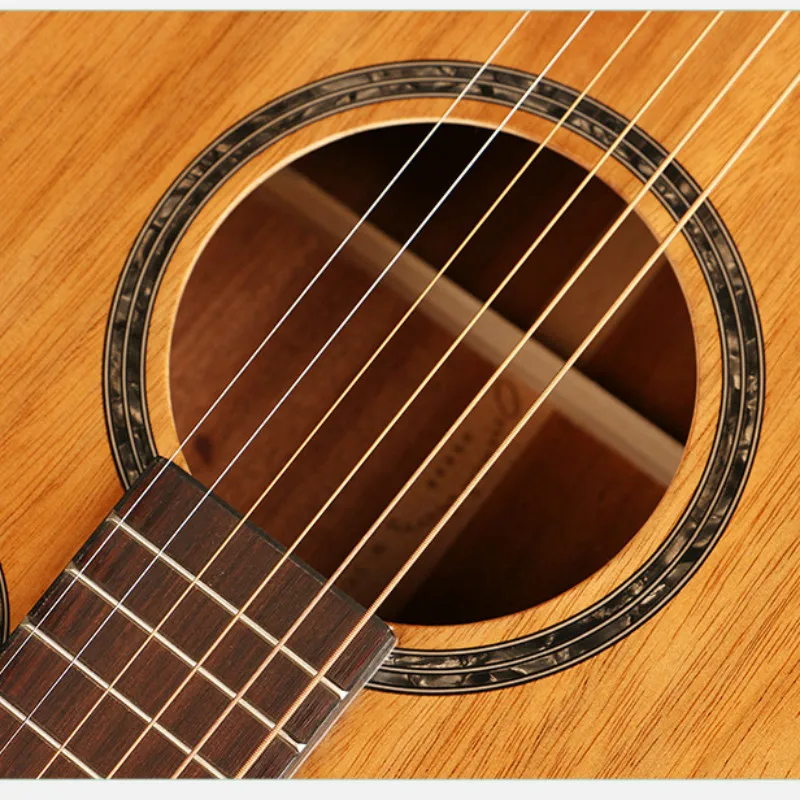 Гитара все Dao электрическая стальная струна 41 дюймов D-Body Guitarra 6 струн поп-фолк Cutaway гитары Установить звукосниматель деревянный цвет