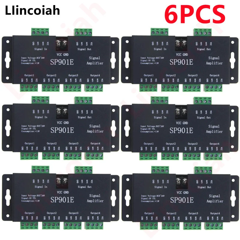 SP901E SPI усилитель сигнала ретранслятор для WS2812B WS2811 WS2813 RGB Адресуемая светодиодная