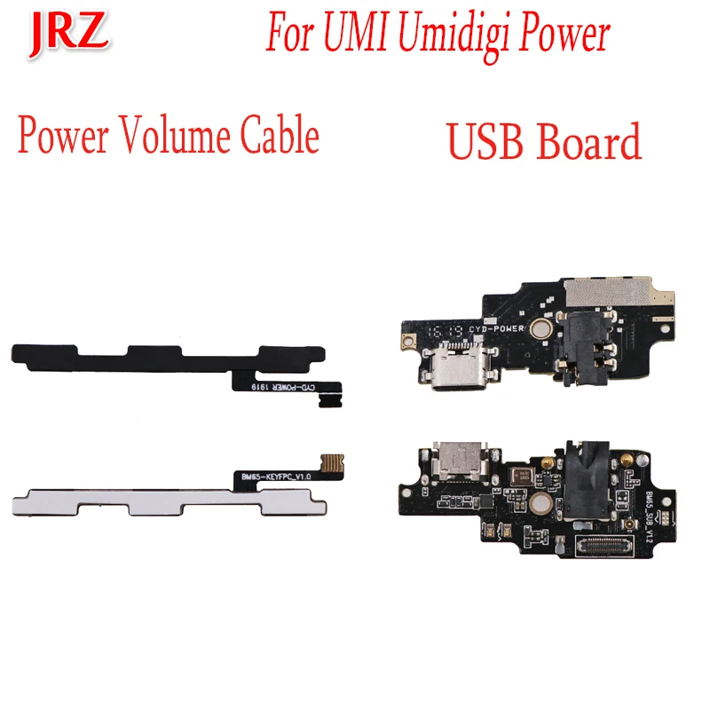 Для UMI Umidigi Мощность Кнопка громкости гибкий кабель с разъемами для USB порт платы