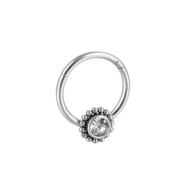 Nose Piercing Ring Nase Septum Piercing Ring Titanium Steel Nariz Piercing Ear Cartilage Tragus Goth Piercing Nez Opal