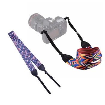 

PULUZ 2 Pcs Retro Ethnic Style Shoulder Neck Strap Camera Strap Belt for Sony ,Canon ,SLR / DSLR Cameras(Colorful & Purple+Pink)