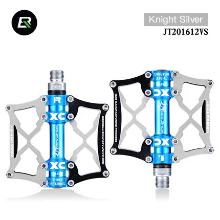Silver ROCKBROS MTB велосипедные педали Платформа Велоспорт Магний Спорт на открытом воздухе многоцветная горная педаль Аксессуары для велосипеда - Цвет: Silver