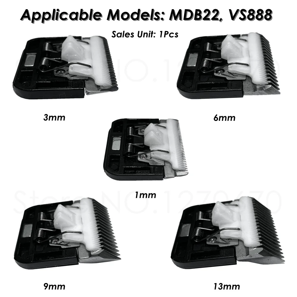 Original Pet Clipper Ceramic Blade Nozzles Integrated 3/6/9/13mm Cutter Head Spare Knives for MDB22 VS888 Dog Hair Trimmer 1Pcs pet clipper,dog hair trimmer,pet hair trimmer,dog clipper,dog clipper blades,clipper replacement parts