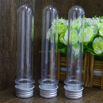 

Plastic Test Tubes Clear and Transparent Candy Storage Containers with Screw Caps 40ml 10PCS Dropshipping