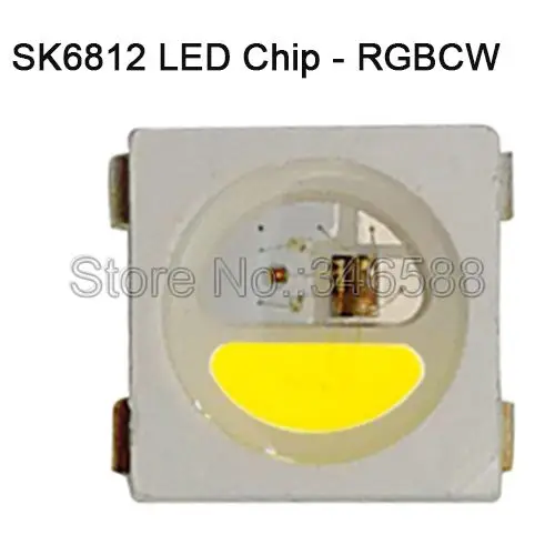 10-1000 шт. WS2812B светодиодный чип RGB 5050 SMD черный/белый печатных плат SK6812 RGBCW RGBNW RGBWW индивидуально адресуемых чип Пиксели 5V - Испускаемый цвет: SK6812 RGBCW