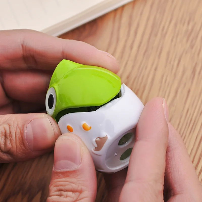Kawaii сова с двойным отверстием точилка для карандашей для детей, нож для студентов, канцелярские принадлежности, подарок, офисные и школьные принадлежности afilador