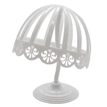 Billig Abnehmbare Weiße Farbe Perücke Steht Folding Durable Haar Perücke Hut Salon Mode Modell Dummy Kopf Halter Stehen Display Styling Werkzeug