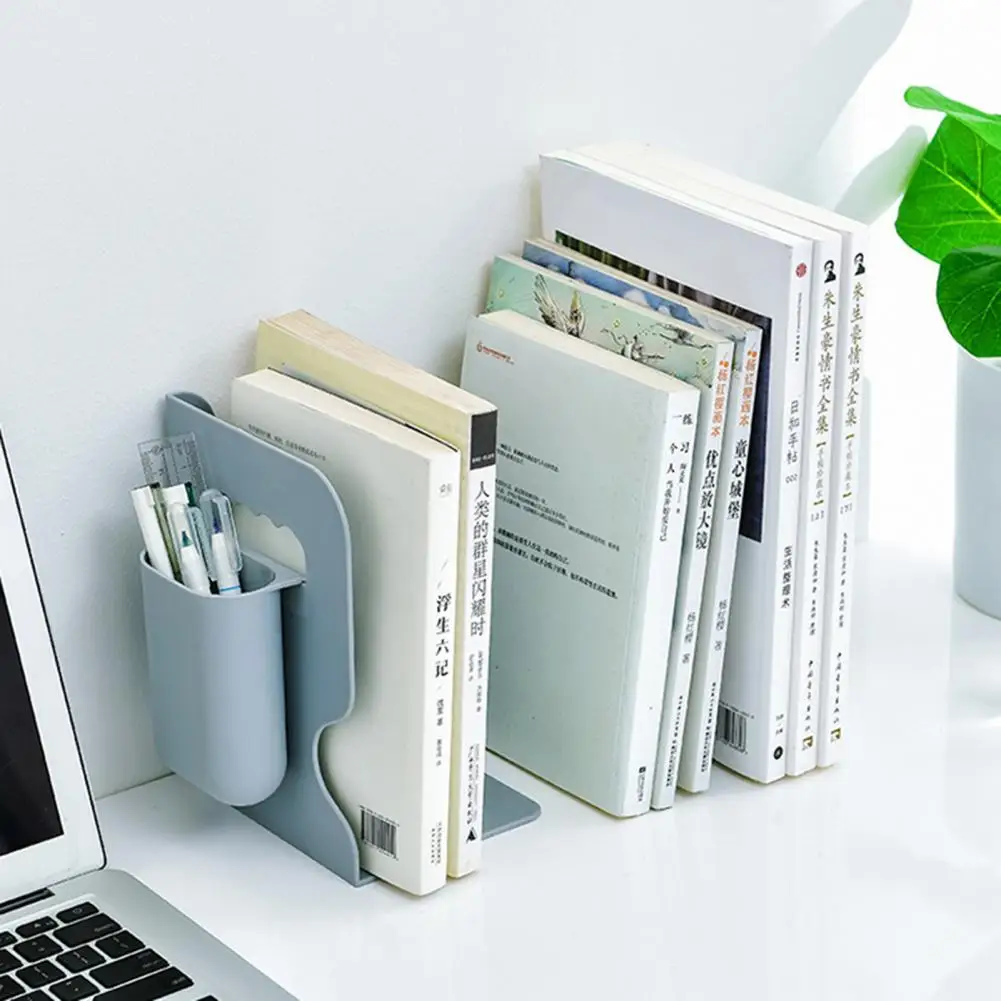 High Quality Plastic Bookend Desktop Desk Book Organizer Eco Friendly