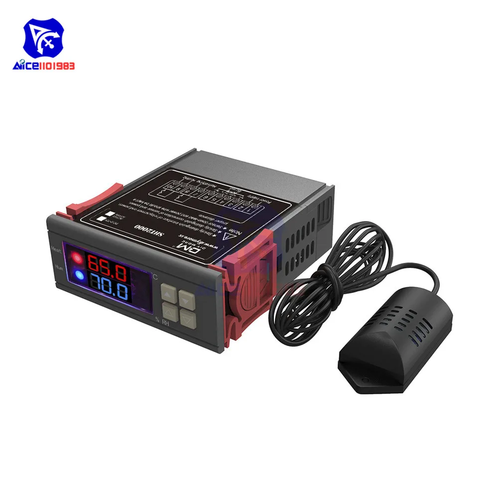 Diymore DC 12 72 В/AC 220 В 10A SHT2000 термометр гигрометр SHT20 датчик температуры и влажности