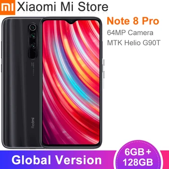 

Global Version Xiaomi Redmi Note 8 Pro 6GB 128GB Smartphone 64MP Quad Camera 6.53" Helio G90T Octa Core 4500mAh Battery NFC