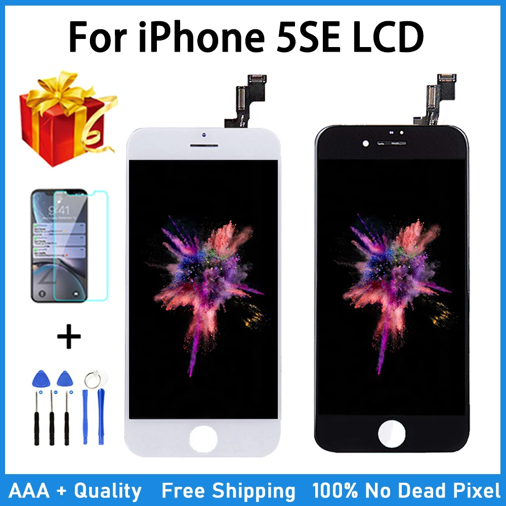 100% проверка качества AAA для iPhone 5se Замена ЖК экрана абсолютно новый дисплей