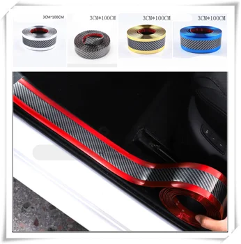 

Car sill strip anti-tread sticker modified carbon fiber bumper parts for BMW M5 M2 X6 M6 640i 640d 335d M1 M-Zero 545i 530xi