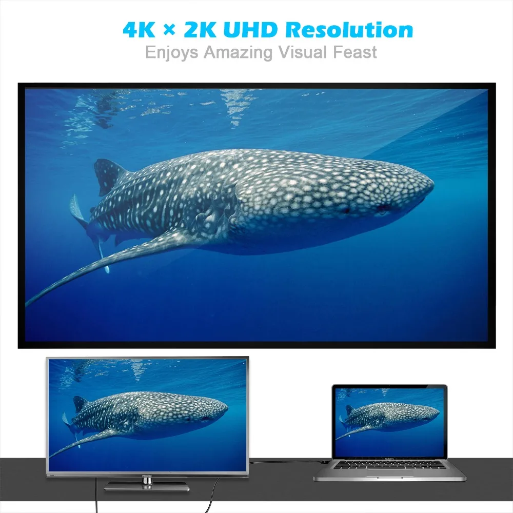 CHOETECH usb type C к DVI кабель 4 k@ 30 Гц 1,8 м USB C к dvi-d 24+ 1 адаптер для Mackbook samsung S10 S9 S8 type C DIV D адаптер