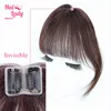 Halo Lady Beauty Clip In Bangs Human Hair Air Bang Brazilian Hair Pieces Invisible Seamless Non-remy Replacement Hair Wig 1