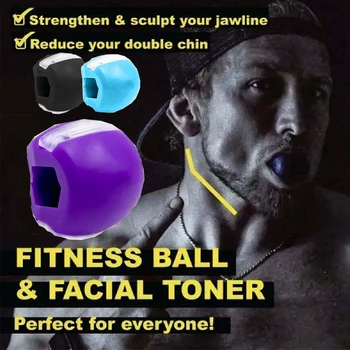 

Food-grade Silica Gel JawLine Exercise Ball Muscle Trainin Fitness Ball Neck Face Toning Jawrsize Jaw Muscle Training Face lift