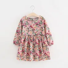 Детское зимнее платье-пачка принцессы для девочек; костюм для девочек; Детские платья для маленьких девочек; одежда для малышей с цветочным рисунком; вечерние платья для малышей