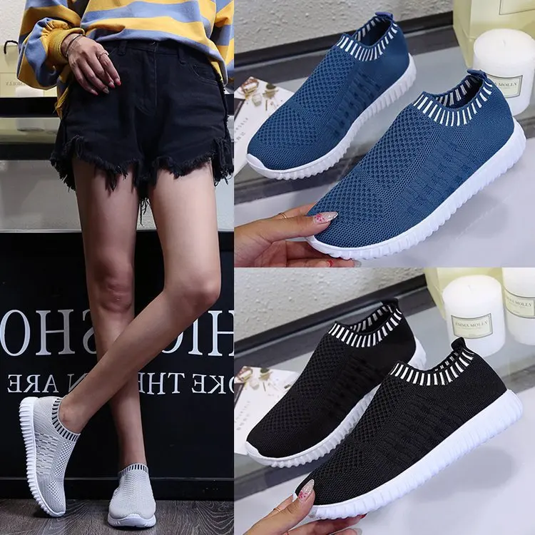 

Sun New Style Korean-style 35-43 WOMEN'S Shoes Versatile Sports Casual Flying Woven Shoes Running Shoes