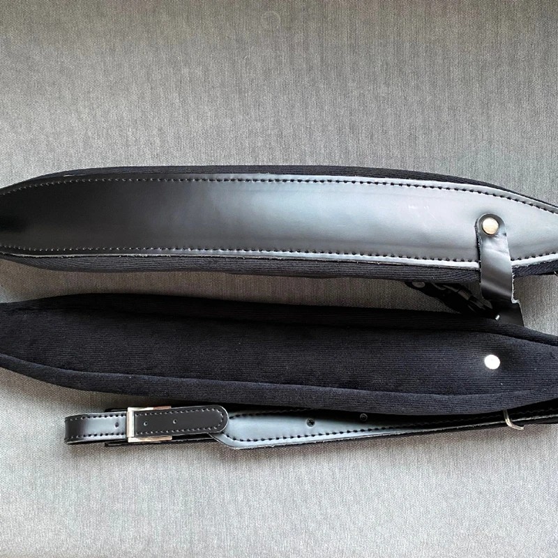 Accordion Leather Strap High-Grade Atmosphere Ltalian Configuration First Layer Leather Fashionable Durable Horizontal Strap accordion shoulder strap