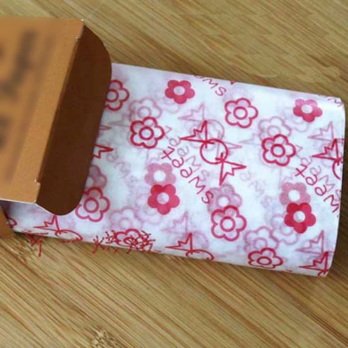 Small flower candy 50 шт./партия пищевая Вощеная Бумага класс Промасленная бумага пищевая пленка оберточная бумага для хлебный сэндвич бургер фри масло бумага инструменты для выпечки - Цвет: Small flower candy