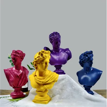 

Sales Apollo Aphrodite Venus David Statue Art Sculpture Resin Craft Bust Sketch Head Figurine Home Decoration R408