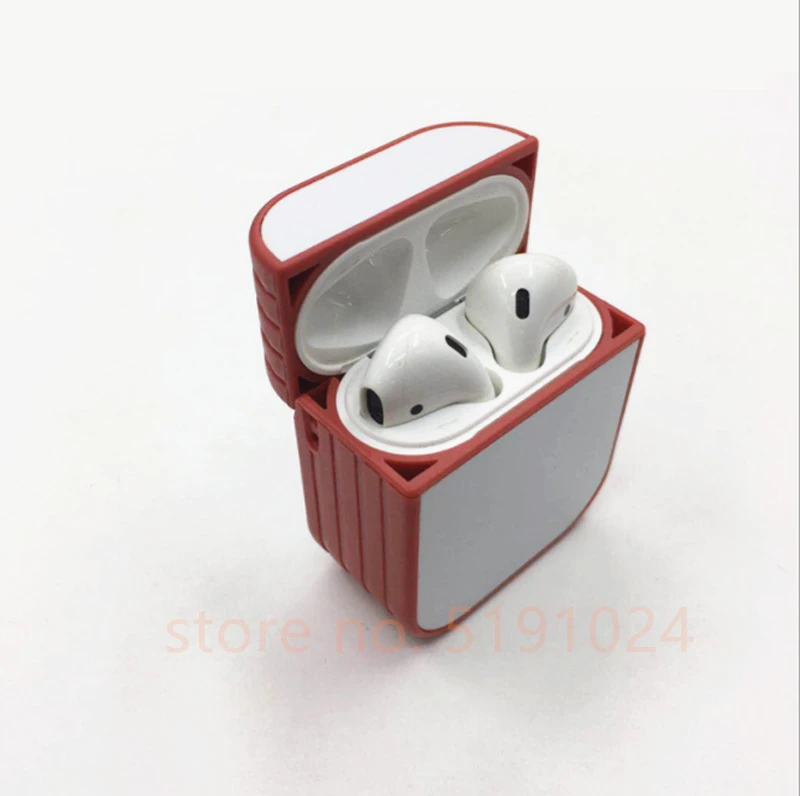 Пустой сублимационный чехол Airpods из поликарбоната может быть двусторонней термопечатью DIY стиль 15 шт./лот