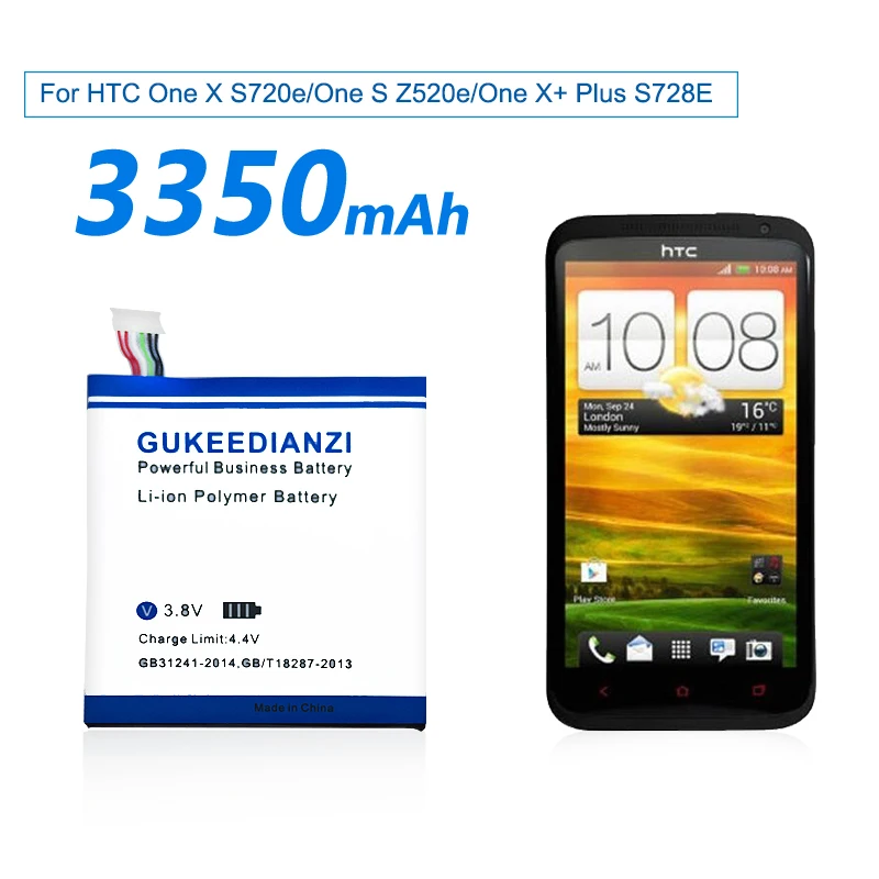 GUKEEDIANZI аккумулятор для мобильного телефона BM35100 емкостью 3350 мАч для htc One X Plus X+ S728e/One X S720E G23 Endeavor/One S Z56