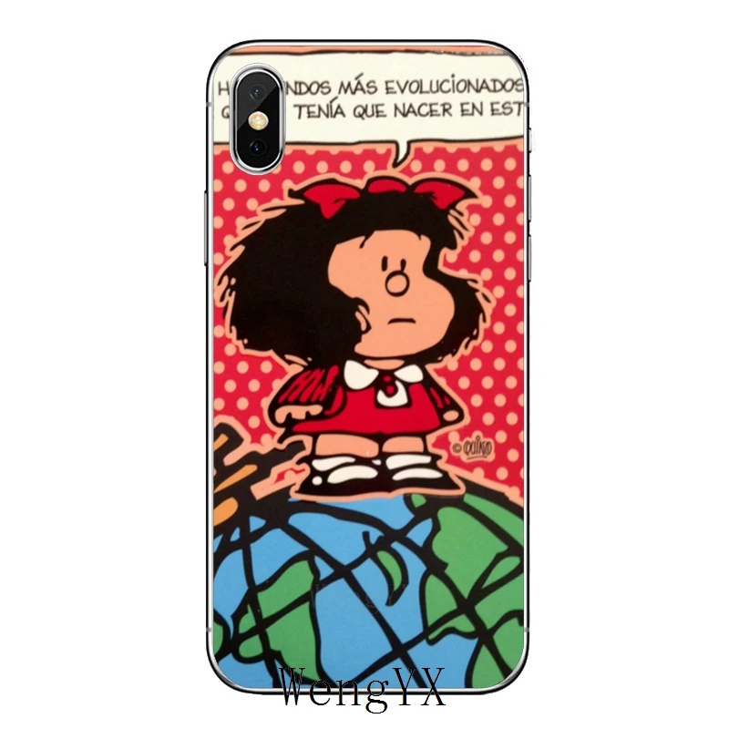 Мультфильм Mafalda для Xiaomi Redmi Note 6 5 5A 4 3 pro S2 5 plus 6A 4A 4x Pocophone F1 чехол - Цвет: Mafalda-A-10