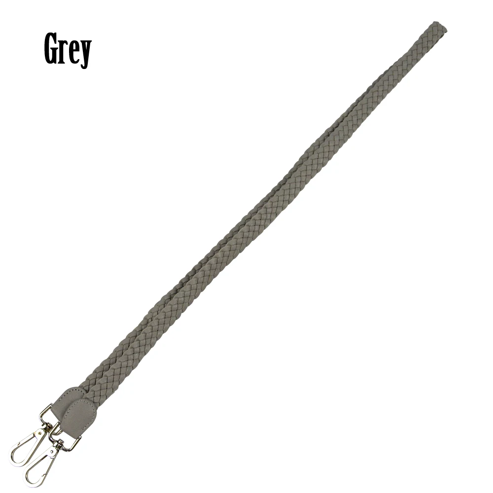 Huntfun/1 шт., кожа ПУ, плетение, Длина ручки с пряжкой, для классического мини Obag, ручки для O, сумка для сумки, женские сумки - Цвет: grey