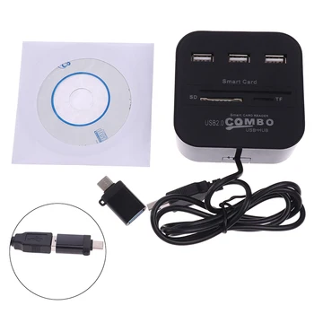 

All in1 USB SIM Smart Card Reader For Bank Card IC/ID EMV SD TF CCID ISO 7816