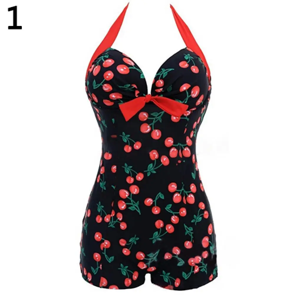 Women's Swimwear Bodysuit One-piece Bathing Suit Dotted Beachwear Push Up Monokini Swimsuit Beachwear Bathing Suits