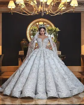 شراءفساتين Mariage 2020 جديدة فاخرة فساتين زفاف مع رقبة على شكل قلب خط Vestido De Novia Sirena
