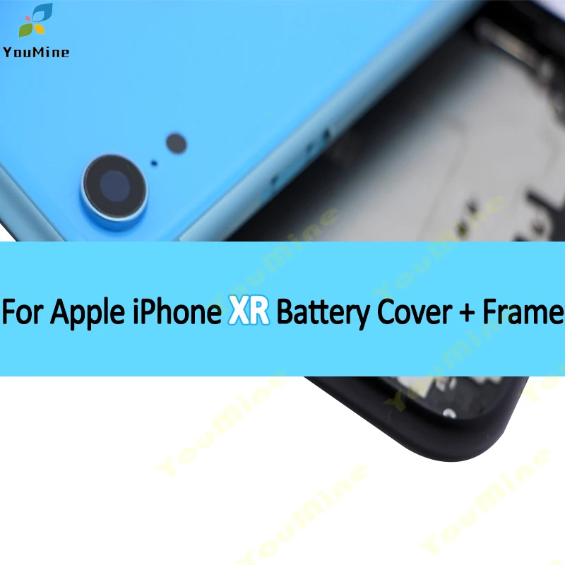 Для iphone XR задняя средняя рамка Шасси Полный Корпус в сборе крышка батареи для iphone XR задний корпус