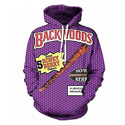 Забавные продукты Backwoods honey Berry 3D принт модные толстовки женские мужские повседневные толстовки с капюшоном дропшиппинг Custome