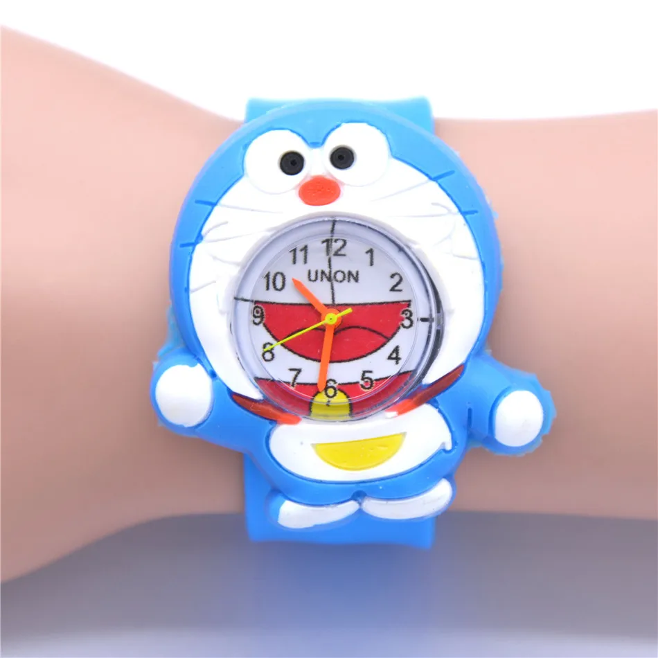 pokonyan Watch Милые часы с пингвинами и животными для мальчиков, детские часы для малышей, силиконовые часы для детей, Kinder Horloge - Цвет: pokonyan Watch