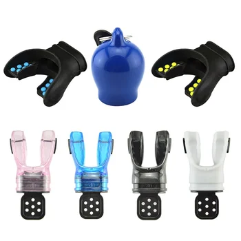 

Adults Scuba Diving Mouthpiece Moldable Silicone Bite Comfort Breath Underwater Regulator With Tie Wrap Practical Equipment 3