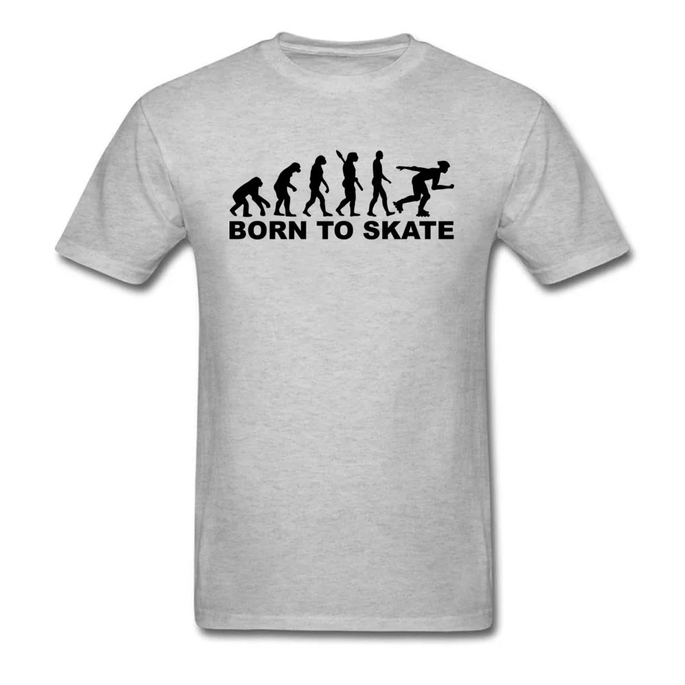 Evolution Inline Skater T Camicia Born To футболка для катания на роликах Da Uomo Grigio Magliette E Camicette Di Grandi