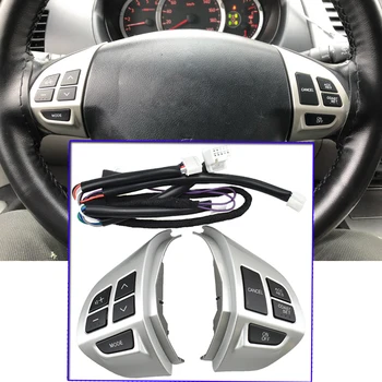 

NEW High quality Car -styling buttons FOR M itsubishi ASX Lancer Multi-function Car steering wheel control buttons with cables