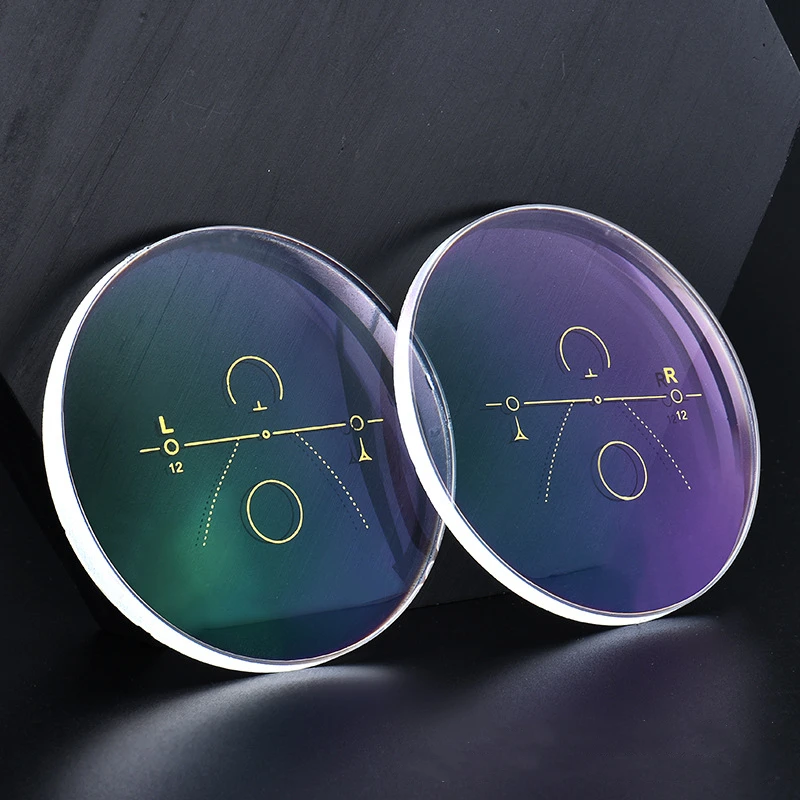 YIMARUIL 1.56/1.61/1.67/1.74 Progressive Anti Blue Ray And Photochromic Lens Multifocal Myopia Resin Lens 1 Pair Of Custom Lens