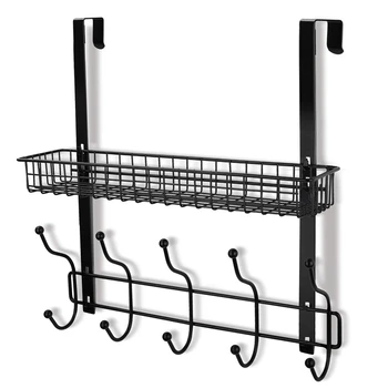 

IALJ Top Kitchen Storage Rack Spice Cooker Shelf Wall Mounted Hanging Basket Door Back Hanger Multifunction