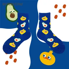 Коллекция осень-зима, носки с рисунками, женские носки Kawaii Happy Funny Tide, дизайнерские носки с креативными персонажами, подарок для женщин