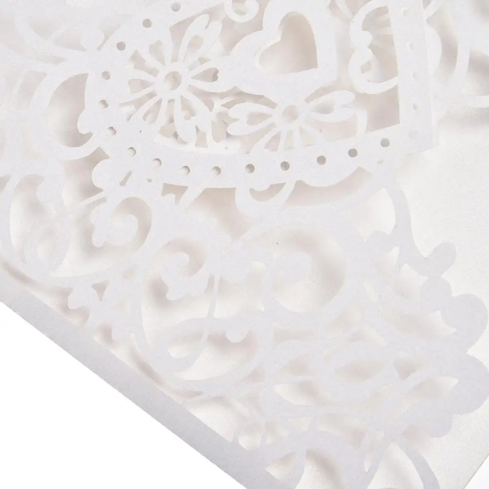  10PCS European Style Elegant Delicate Carved Lace Wedding Party Invitations Cards Wedding Party Dec - 4.00009E+12