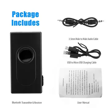 

3.5MM Wireless Bluetooth V4 Transmitter Receiver Stereo Audio Music Adapter Converter for TV Phone PC Use