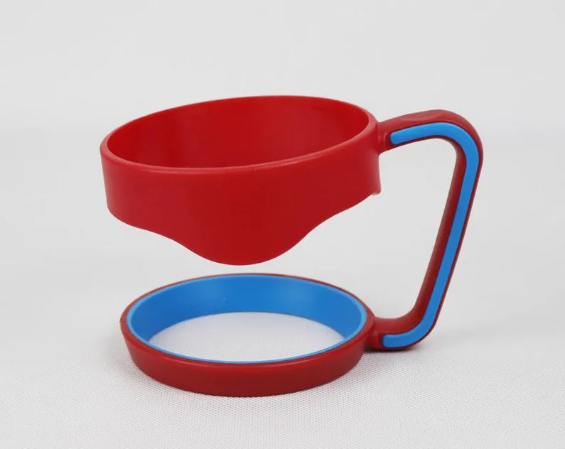 50pcs 7 color Portable Water Bottle Mugs Cup Handle for 30 Ounce Tumbler Rambler Cup Hand Holder Fit Travel Drinkware