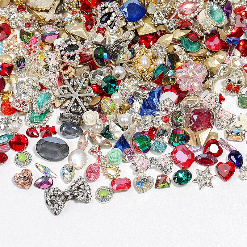 Смешанные 3d Блестки из сплава 20 шт. украшения для ногтей стразы кристаллы